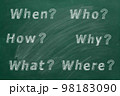 What, Where, Who, Why, When, How 98183090