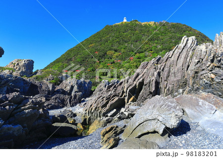【高知県】室戸岬と室戸岬灯台（灌頂ヶ浜　月見ヶ浜） 98183201