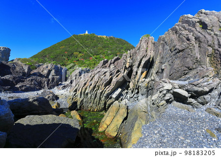 【高知県】室戸岬と室戸岬灯台（灌頂ヶ浜　月見ヶ浜） 98183205
