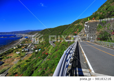 【高知県】晴天の室戸スカイライン 【高知県】晴天の室戸スカイライン 98183216