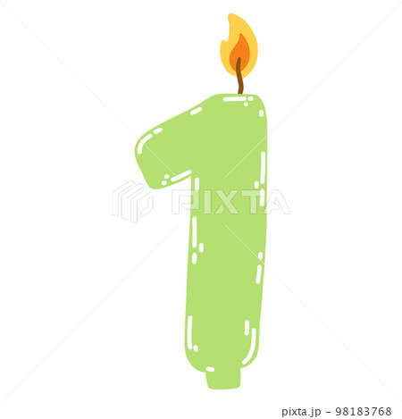 Number 1 candle discount