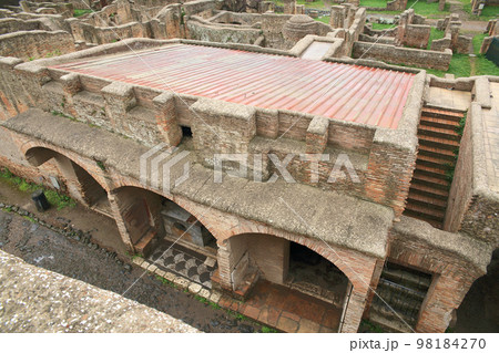 ancient ruins of Ostia Antica of Rome,Italy ancient ruins of Ostia Antica of Rome,Italy 98184270