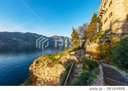 Panoramic view of Lake Garda From Malcesine Town - Veneto Italy 98184888