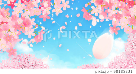 桜　背景素材 98185231