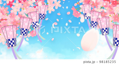 桜　背景素材 98185235