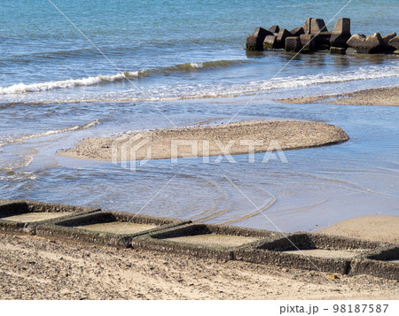 谷八木川河口。(兵庫県明石市内) 98187587