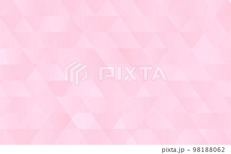 ピンクの抽象背景、ランダムな三角形の集まり、ベクター素材 98188062