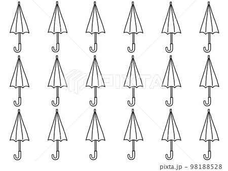 傘の線画素材 傘の線画素材 98188528