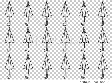 傘の線画素材 傘の線画素材 98188528