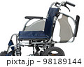 横から見た介助用車椅子　アームサポート　ひじ掛け　可動式　はねあげ式　サイドガード 98189144
