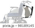 横から見た介助用車椅子　アームサポート　ひじ掛け　可動式　はねあげ式　サイドガード 98189145