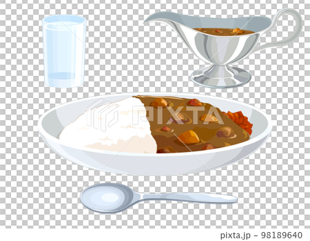 カレーライスのイラスト 98189640