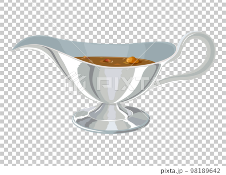Illustration of a curry sauce pot 98189642