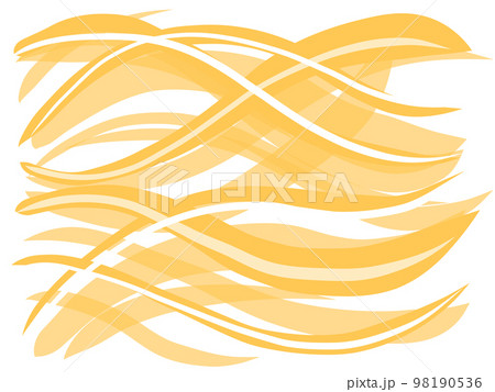 流れる空気の波形　イエロー 98190536
