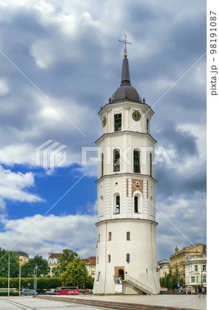 Bell Tower of Vilnius Cathedral, Lithuania Bell Tower of Vilnius Cathedral, Lithuania 98191087