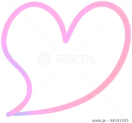 Rainbow line Heart illustrations Rainbow line Heart illustrations 98191505