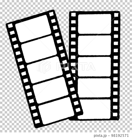 重なっている映画のフィルム 98192571