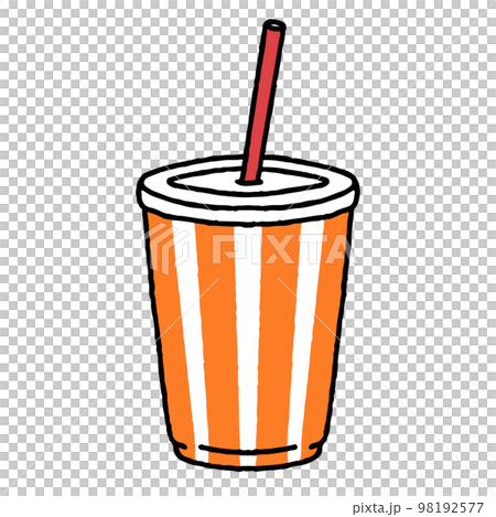 紙コップに入ったドリンク　カップドリンク 98192577