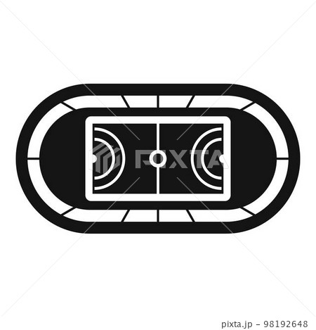 Top sport field icon. Simple illustration of top sport field vector icon for web design isolated on white background Top sport field icon. Simple illustration of top sport field vector icon for web design isolated on white background 98192648