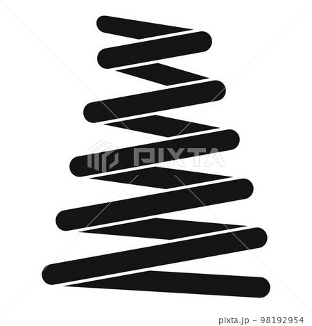 Car spring coil icon. Simple illustration of car spring coil vector icon for web design isolated on white background 98192954