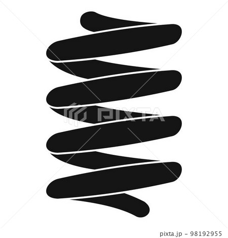 Low car spring icon. Simple illustration of low car spring vector icon for web design isolated on white background 98192955