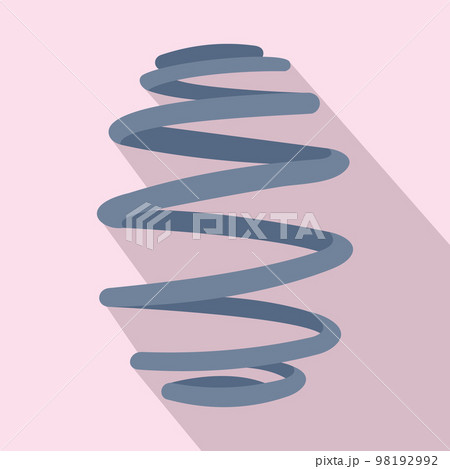 Low car spring icon. Flat illustration of low car spring vector icon for web design Low car spring icon. Flat illustration of low car spring vector icon for web design 98192992