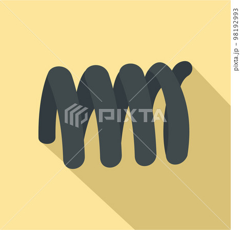 Wire coil icon. Flat illustration of wire coil vector icon for web design 98192993