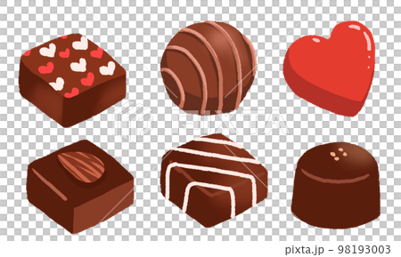 手繪巧克力插畫 手繪巧克力插畫 98193003