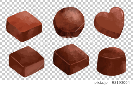 手繪水彩風格巧克力插畫 手繪水彩風格巧克力插畫 98193004