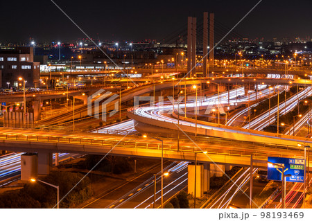 《東京都》交通イメージ・羽田空港付近の立体交差 《東京都》交通イメージ・羽田空港付近の立体交差 98193469