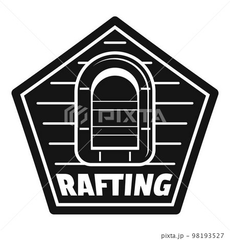 Rafting logo. Simple illustration of rafting vector logo for web design isolated on white background Rafting logo. Simple illustration of rafting vector logo for web design isolated on white background 98193527