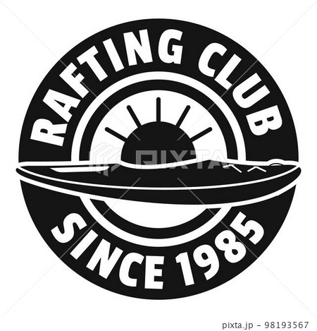 Rafting club logo. Simple illustration of rafting club vector logo for web design isolated on white background 98193567