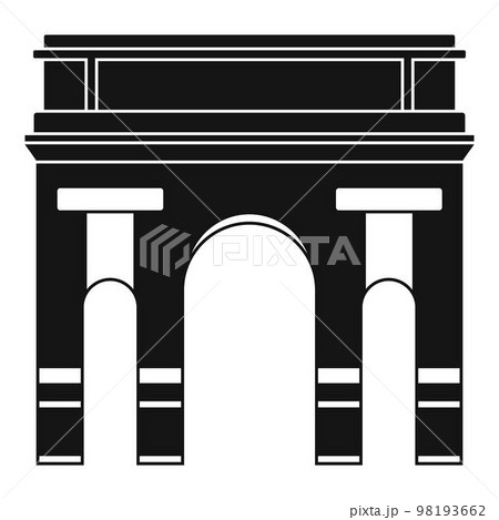 Historical arch icon. Simple illustration of historical arch vector icon for web design isolated on white background Historical arch icon. Simple illustration of historical arch vector icon for web design isolated on white background 98193662