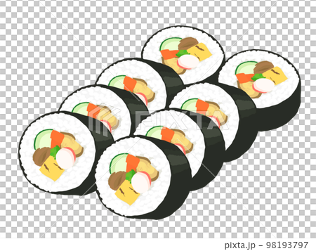 8 片 futomaki 壽司 8 片 futomaki 壽司 98193797