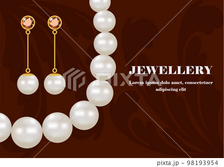 Fashion jewellery concept background. Realistic illustration of fashion jewellery vector concept background for web design Fashion jewellery concept background. Realistic illustration of fashion jewellery vector concept background for web design 98193954