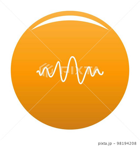 Equalizer melody radio icon. Simple illustration of equalizer melody radio vector icon for any design orange Equalizer melody radio icon. Simple illustration of equalizer melody radio vector icon for any design orange 98194208