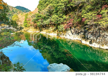 長門峡 リフレクション 長門峡 リフレクション 98194744