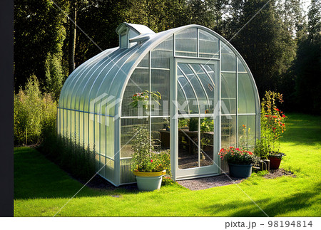 Country greenhouse for growing vegetables, fruits and flowers 98194814