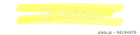 Marker highlighter elements. Hand drawn shape line 98194976