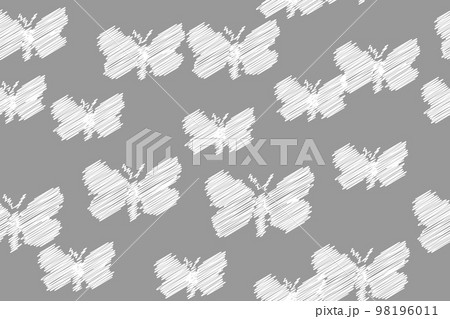 Abstract Rough Hatched Butterflies Pictures Seamless Pattern Abstract Rough Hatched Butterflies Pictures Seamless Pattern 98196011