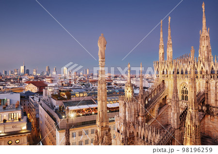 Milan, Italy City Skyline 98196259