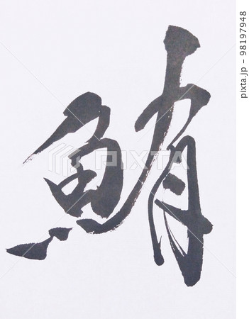 鮪いろいろな字形で 98197948