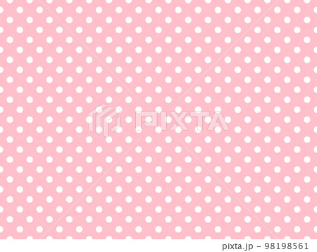 white polka dots over pink background 98198561
