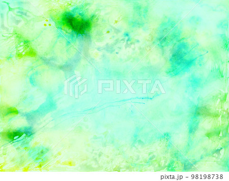 背景に使える絵の具で手書きした抽象的な美しいイラスト 98198738
