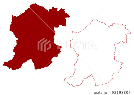 Metropolitan borough of Sandwell (United Kingdom of Great Britain and Northern Ireland, Metropolitan and ceremonial county West Midlands, England) map vector illustration, scribble sketch map Metropolitan borough of Sandwell (United Kingdom of Great Britain and Northern Ireland, Metropolitan and ceremonial county West Midlands, England) map vector illustration, scribble sketch map 98198807