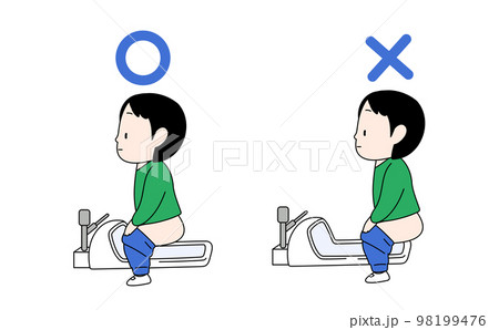 和式トイレの使い方 98199476