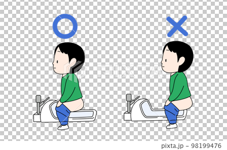 和式トイレの使い方 98199476