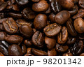 fried coffee beans background 98201342