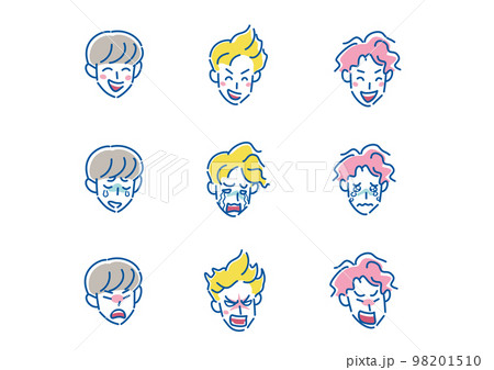 男性　リアクション　セット 98201510