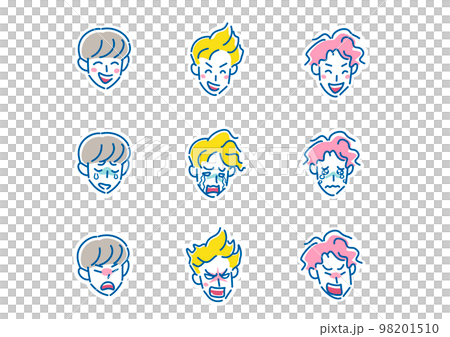 男性　リアクション　セット 98201510